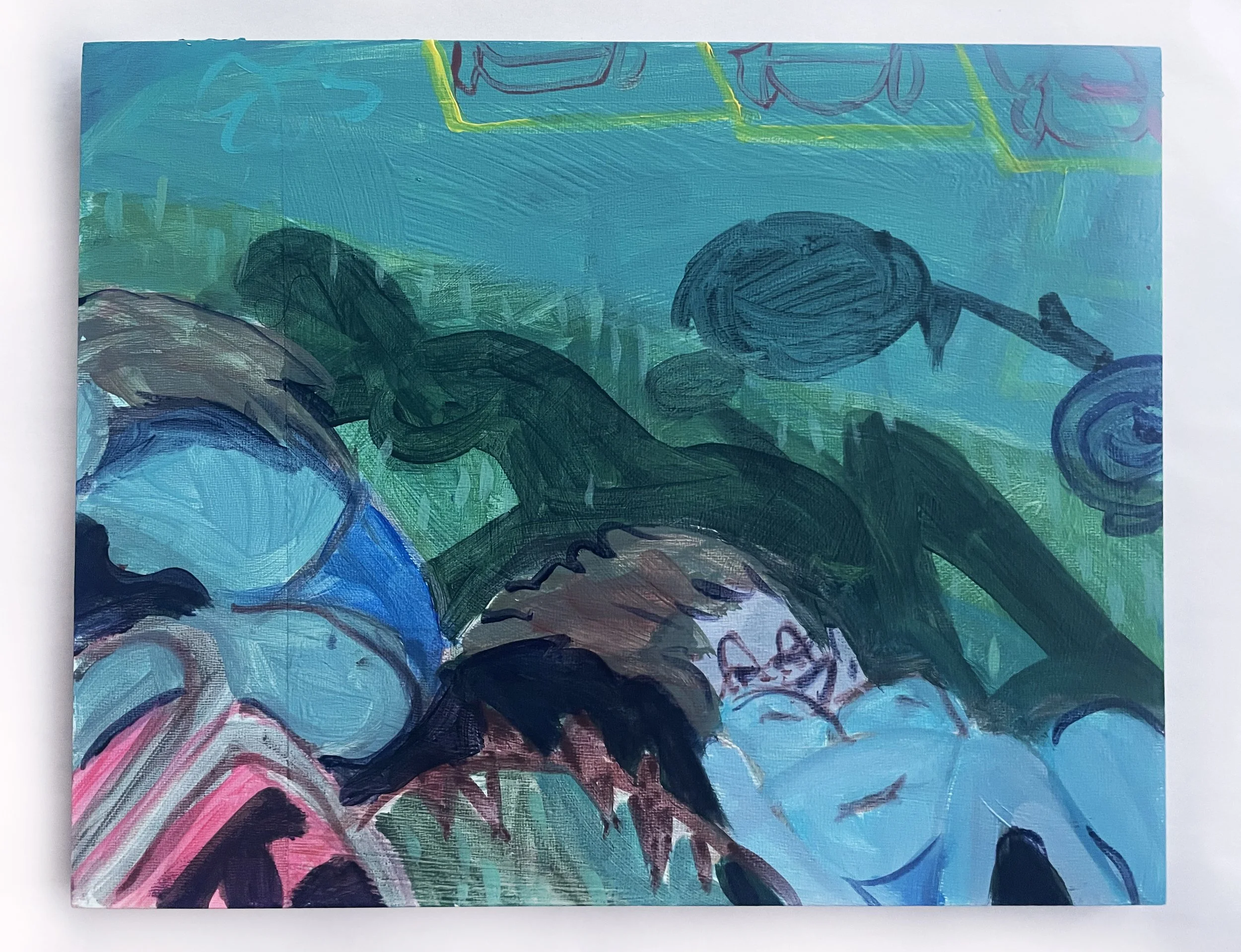 #11--$150--, 'Detail #1', (2024), acrylic on board, 11 x 14 inches