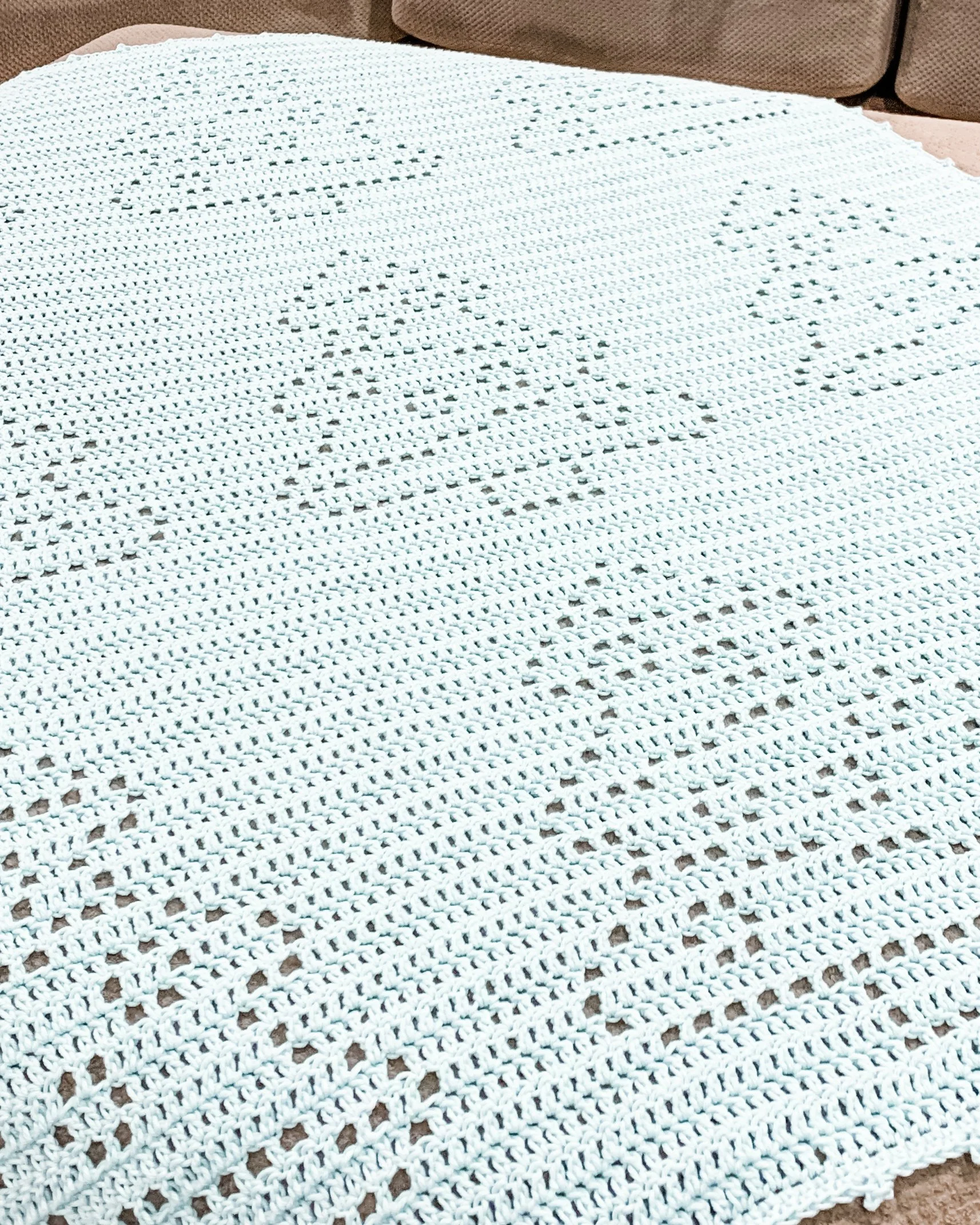 Filet Snowflake Pattern Lumi Blanket :: Filet Crochet Pattern :: Nordic Snowflakes — Owl B ...