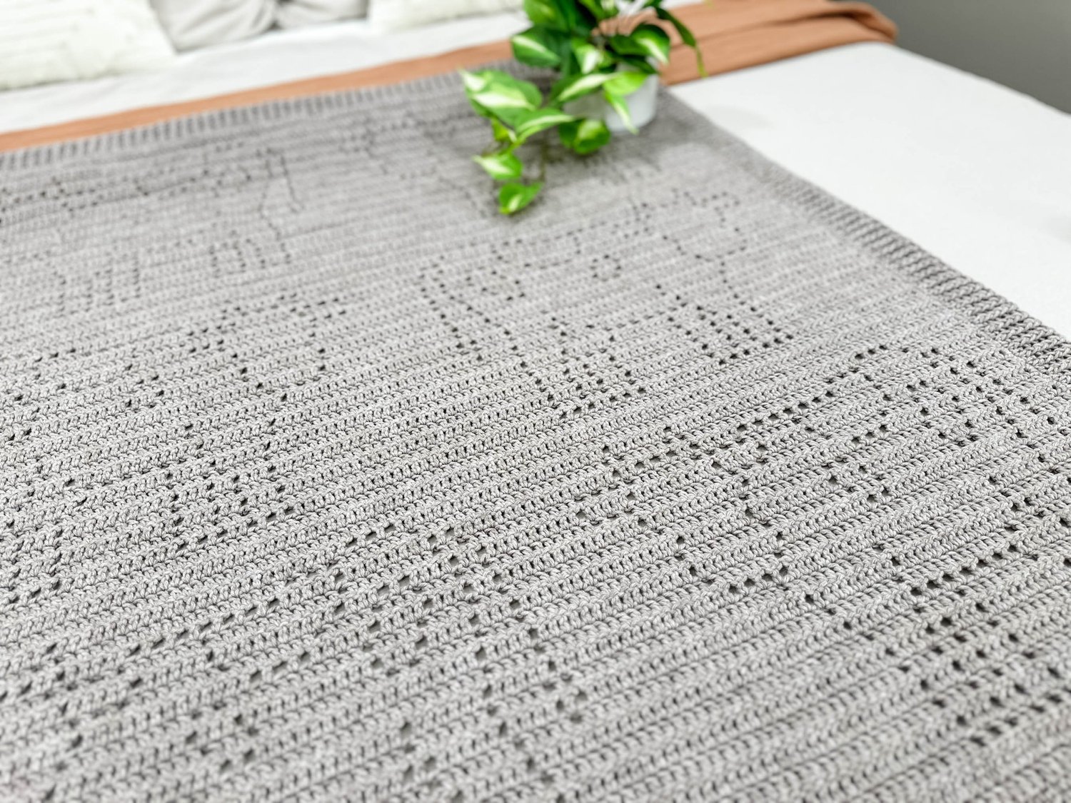 Hope Blanket :: Filet Crochet Pattern :: Awareness Ribbon — Owl B ...