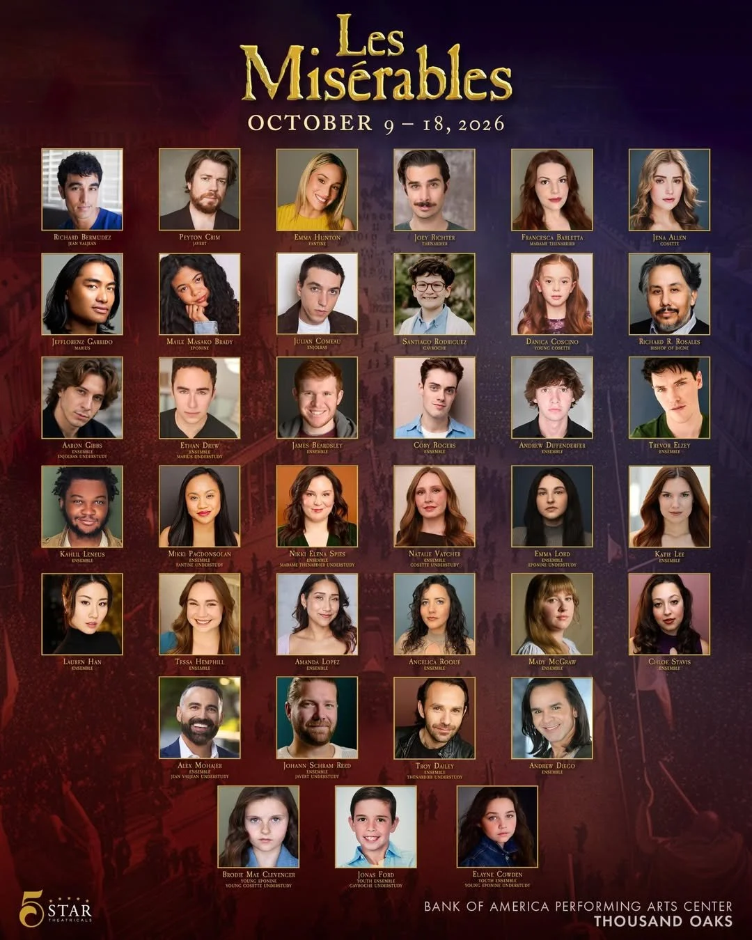 Meet the Cast of LES MISÉRABLES!
