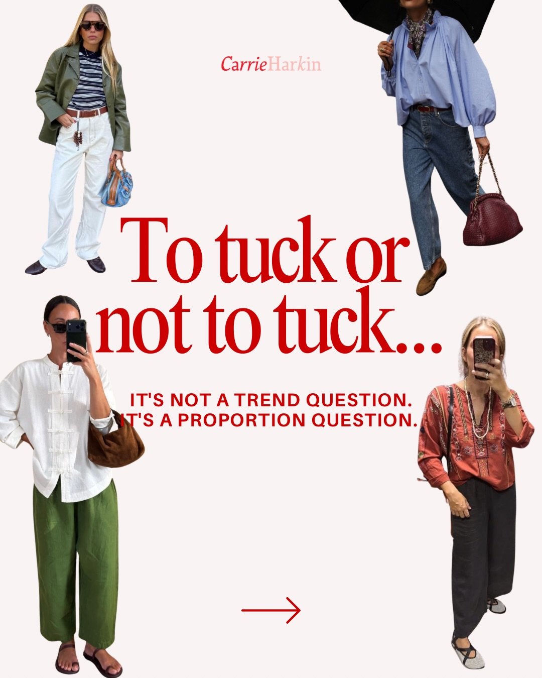 A majority of the time tucking is the answer to give you the ideal proportions but what are the reasons for not tucking??

#tucked #personalstylist #personalstyle #sandiego #orangecounty