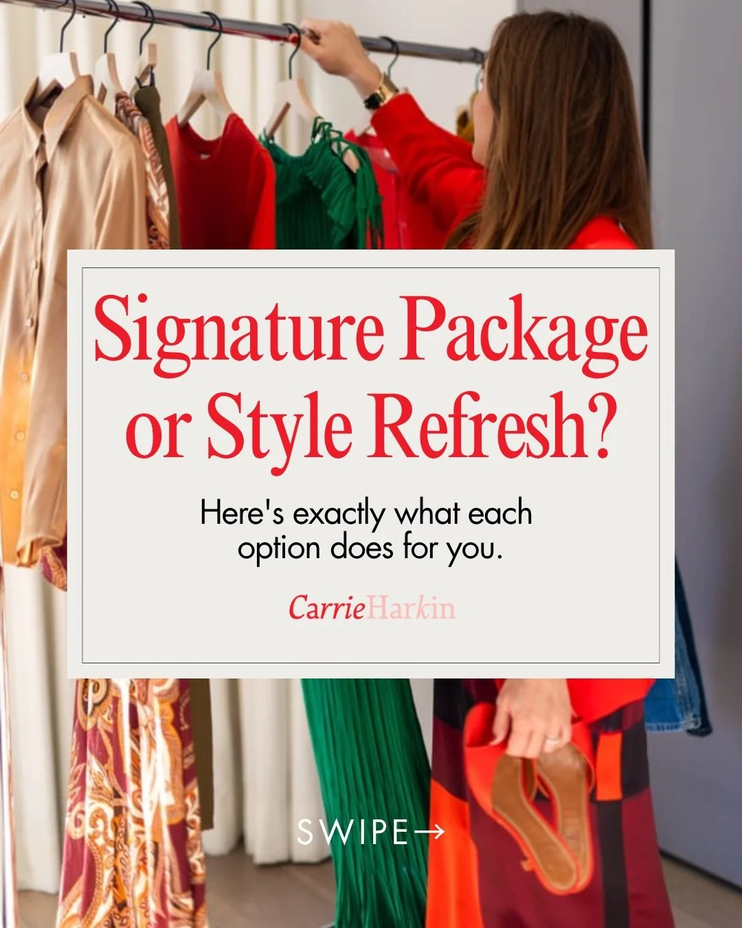 There are two ways to start working together as a new client. You have the option of the Signature Package or the Style Refresh Package. Both drive real results but each are designed to solve different problems. When you&rsquo;ve finished either of t