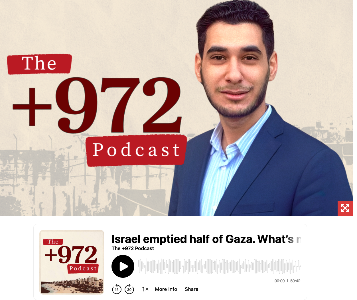 &nbsp;“Israel emptied half of Gaza. What’s next?” by Muhammad Shehada