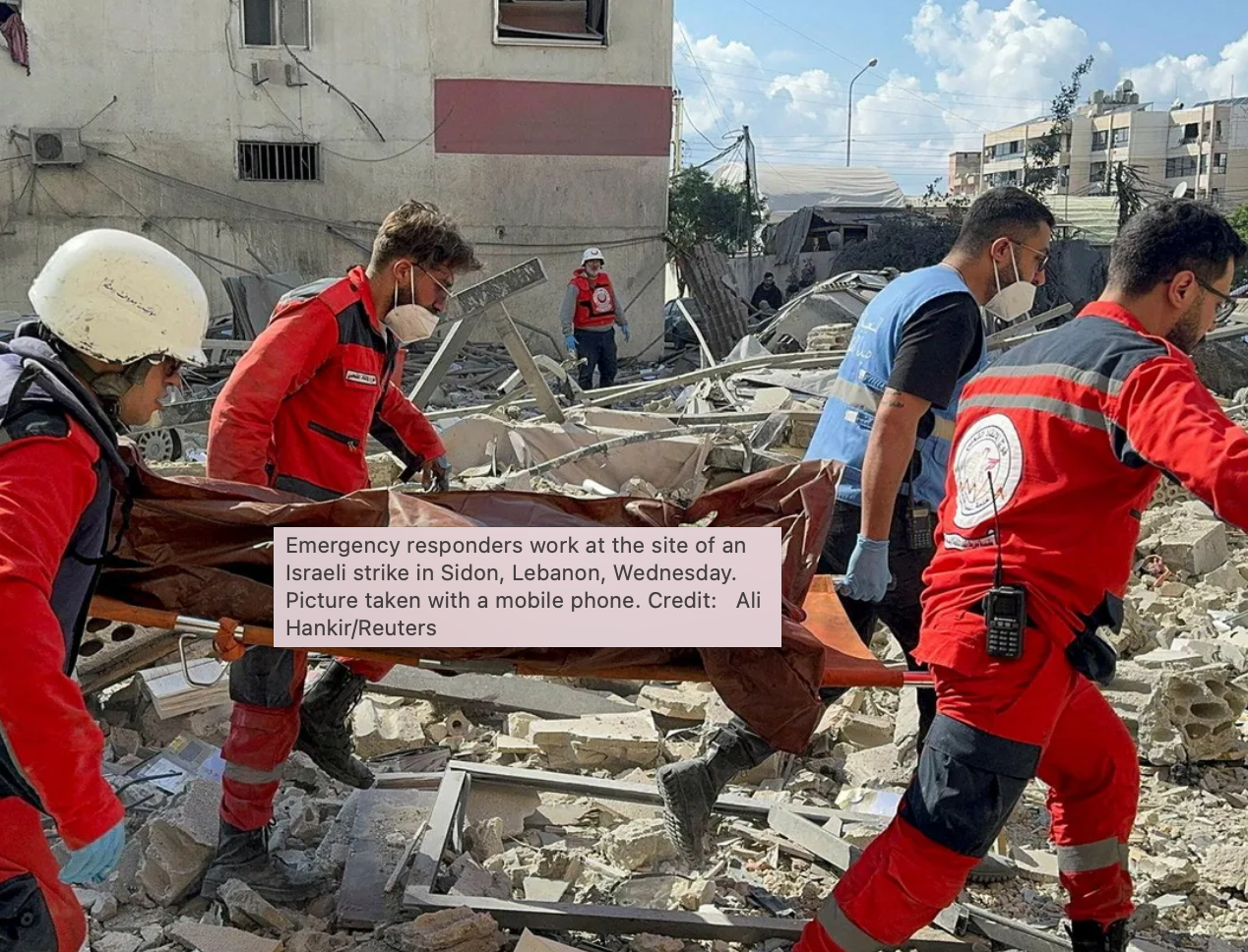 IDF Continues Killing, Wounding Over 300 in Beirut