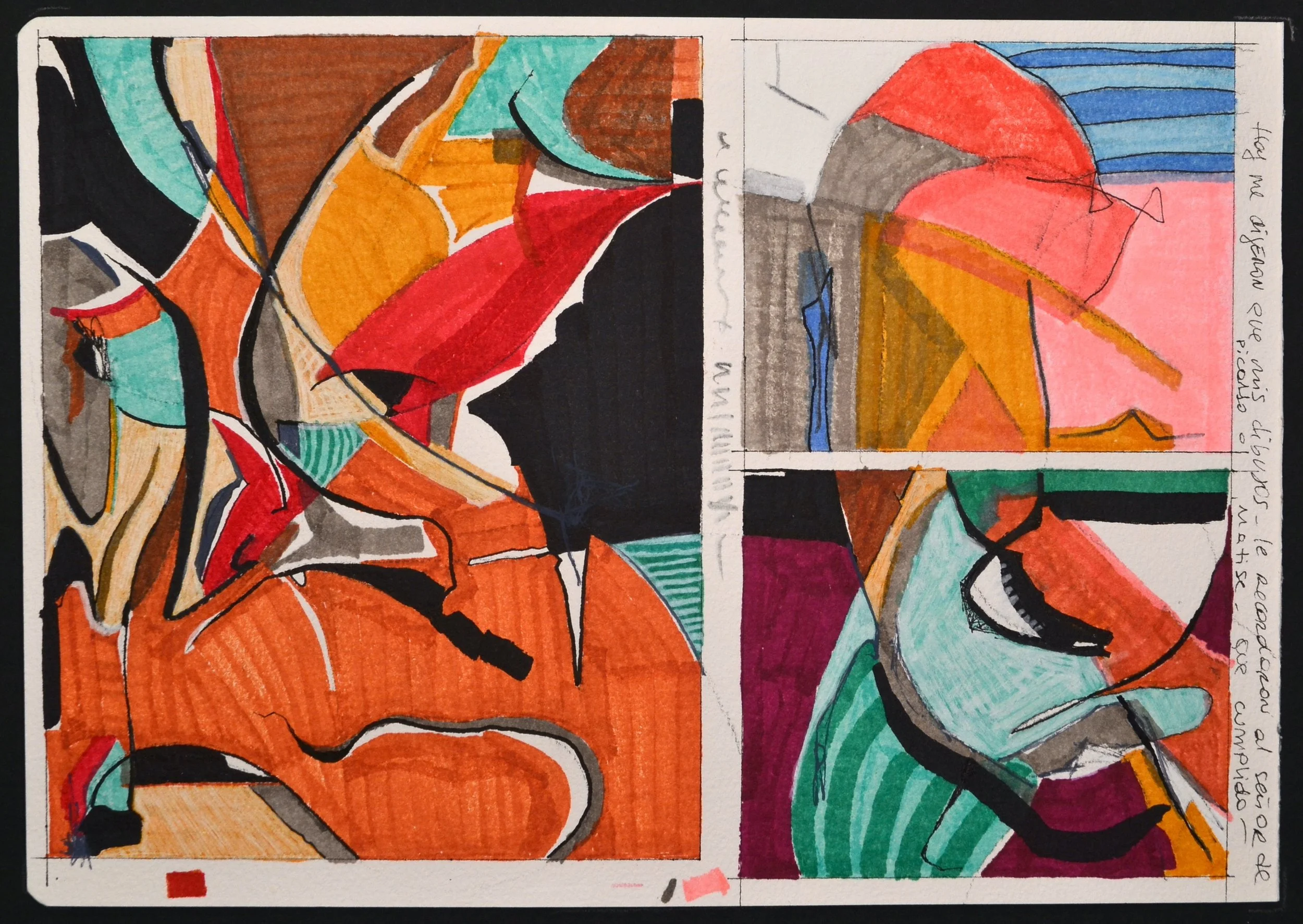 Sitting on the steps, 8"x 12"