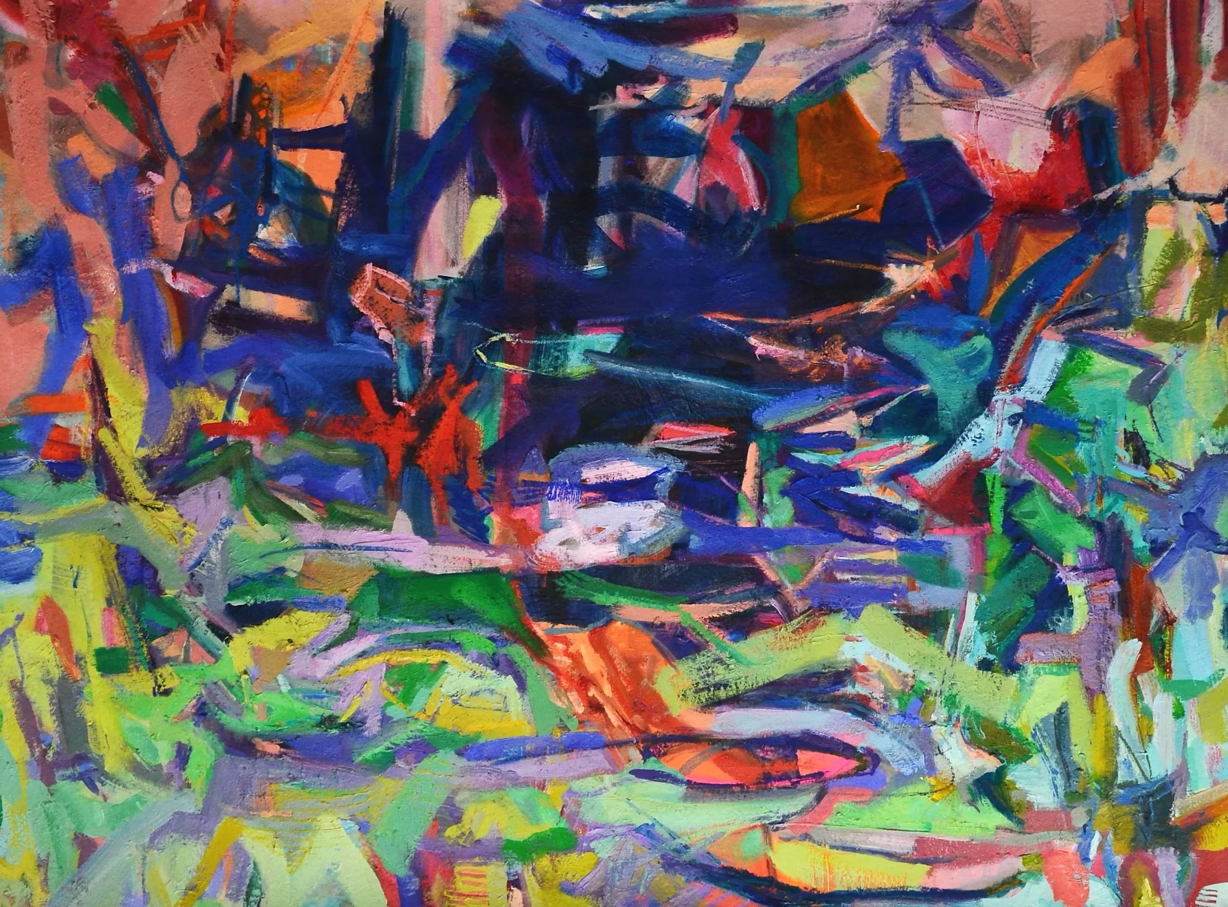 A journey through the oceans,  49"x 37"