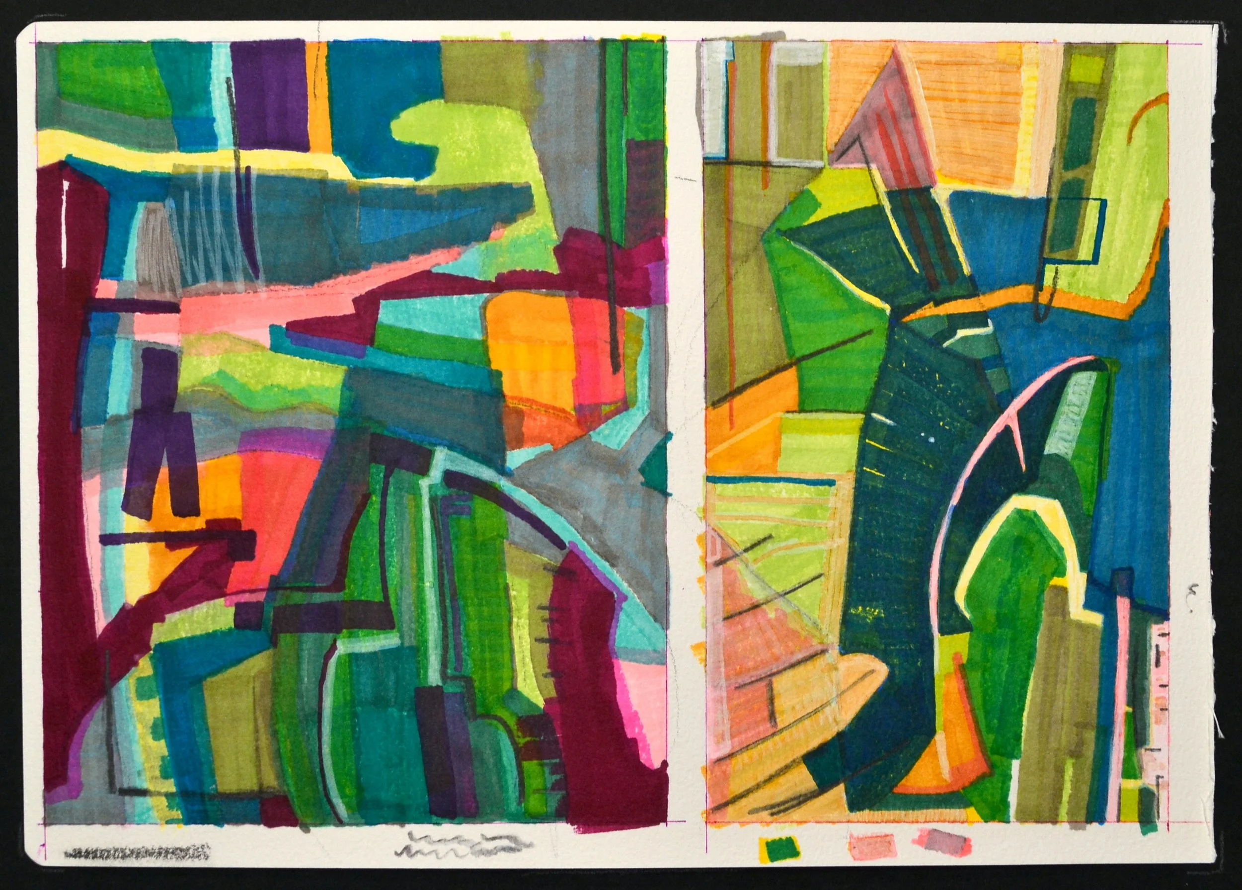 Tierra verde, 8"x 12"