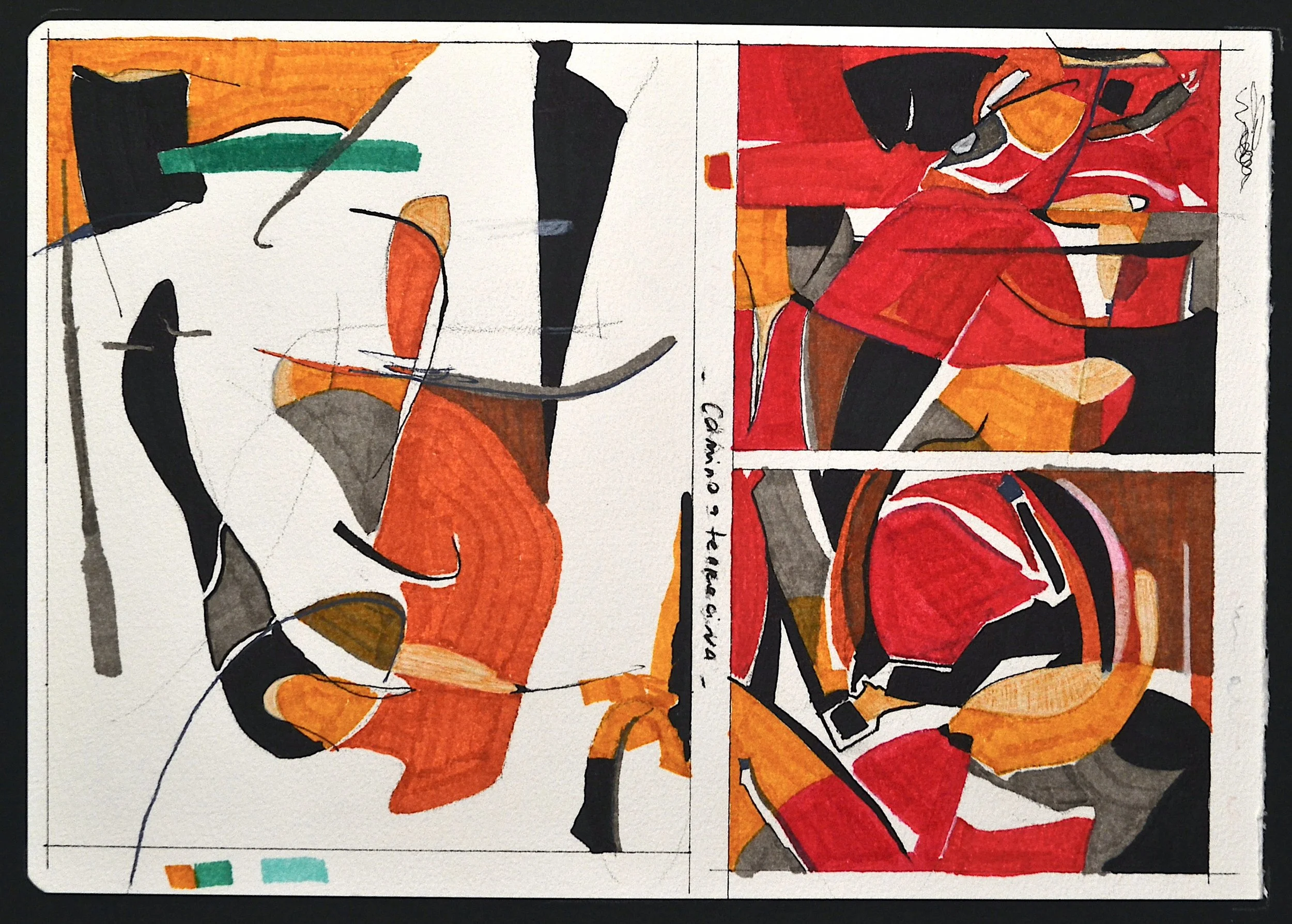 Camino a Terracina, 8"x 12"