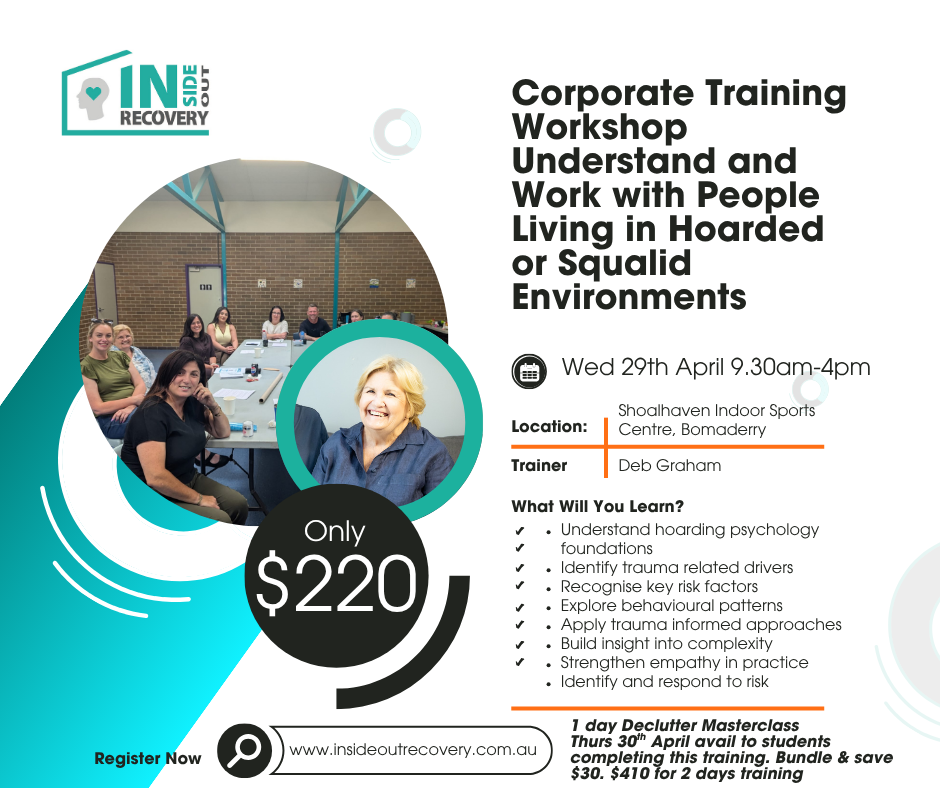 1 Day Workshop Understand & Work with people living in Hoarded & Squalid Environments