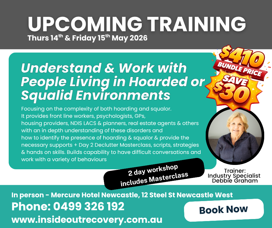 Newcastle - 2 Day Workshop: 1 day Understand & Work with people living in Hoarded & Squalid Environments + 1 Day Declutter Coach Masterclass