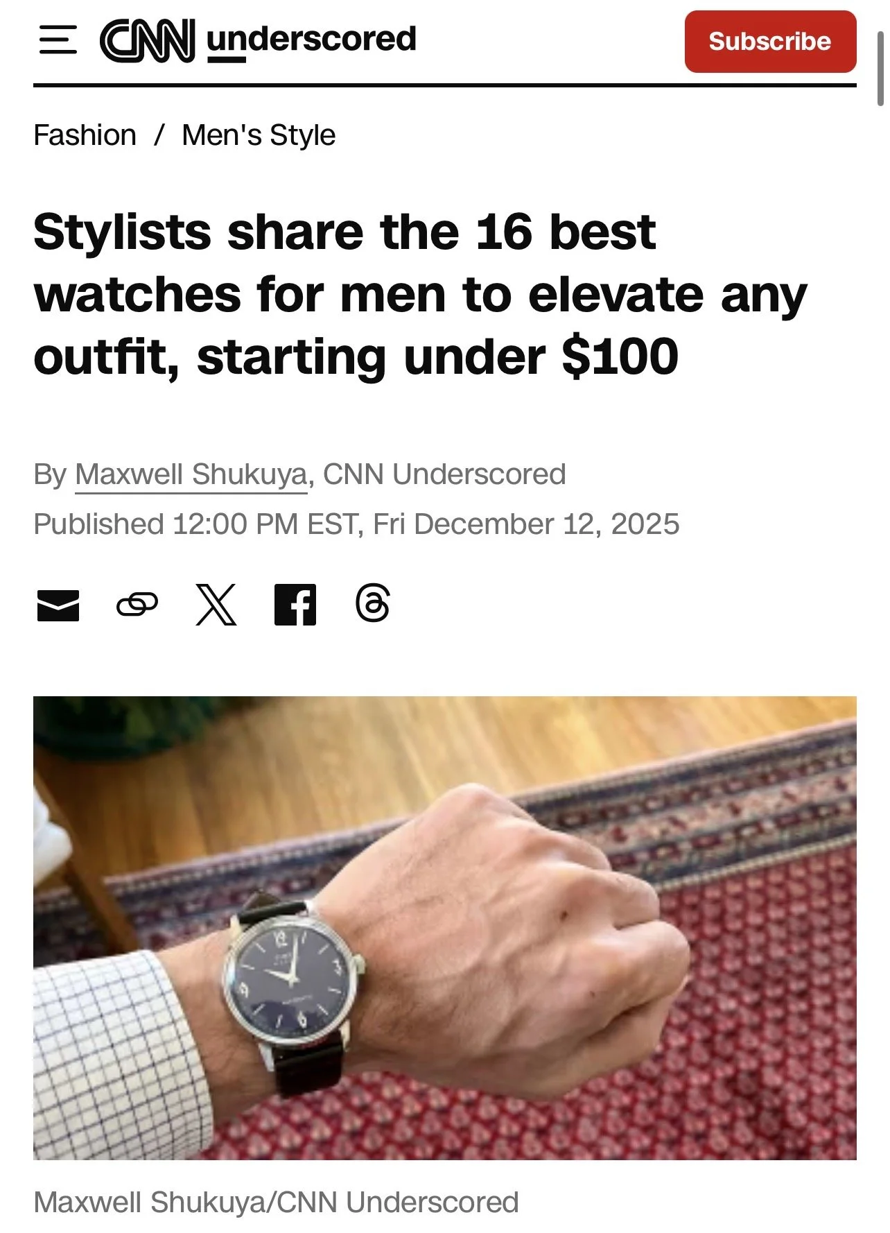 CNN Underscored | Mens Watch Guide