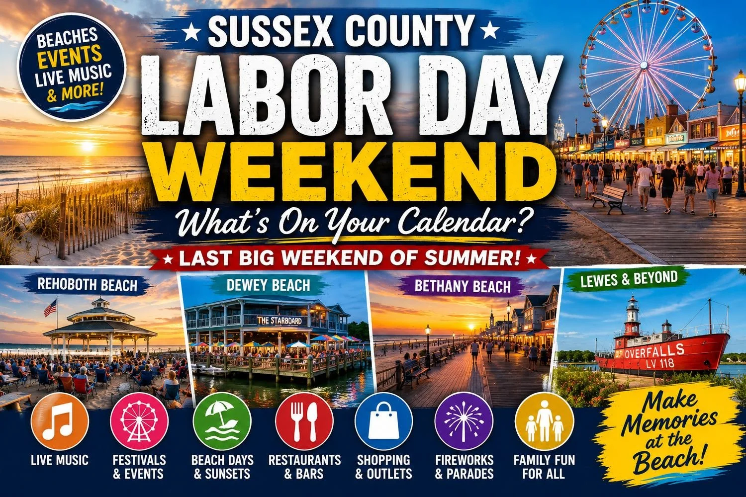 Labor Day Weekend at the Delaware Beaches
