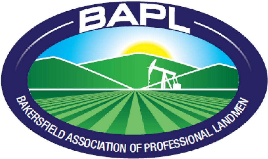 Logo for Bakersfield Petroleum Landman Association.