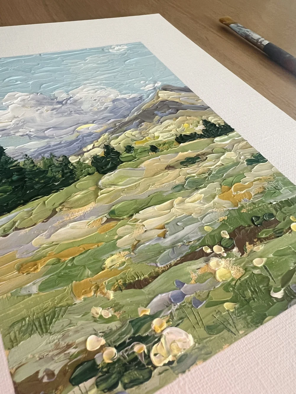 Grand County Painting | 5x7 Original Oil Painting on Paper