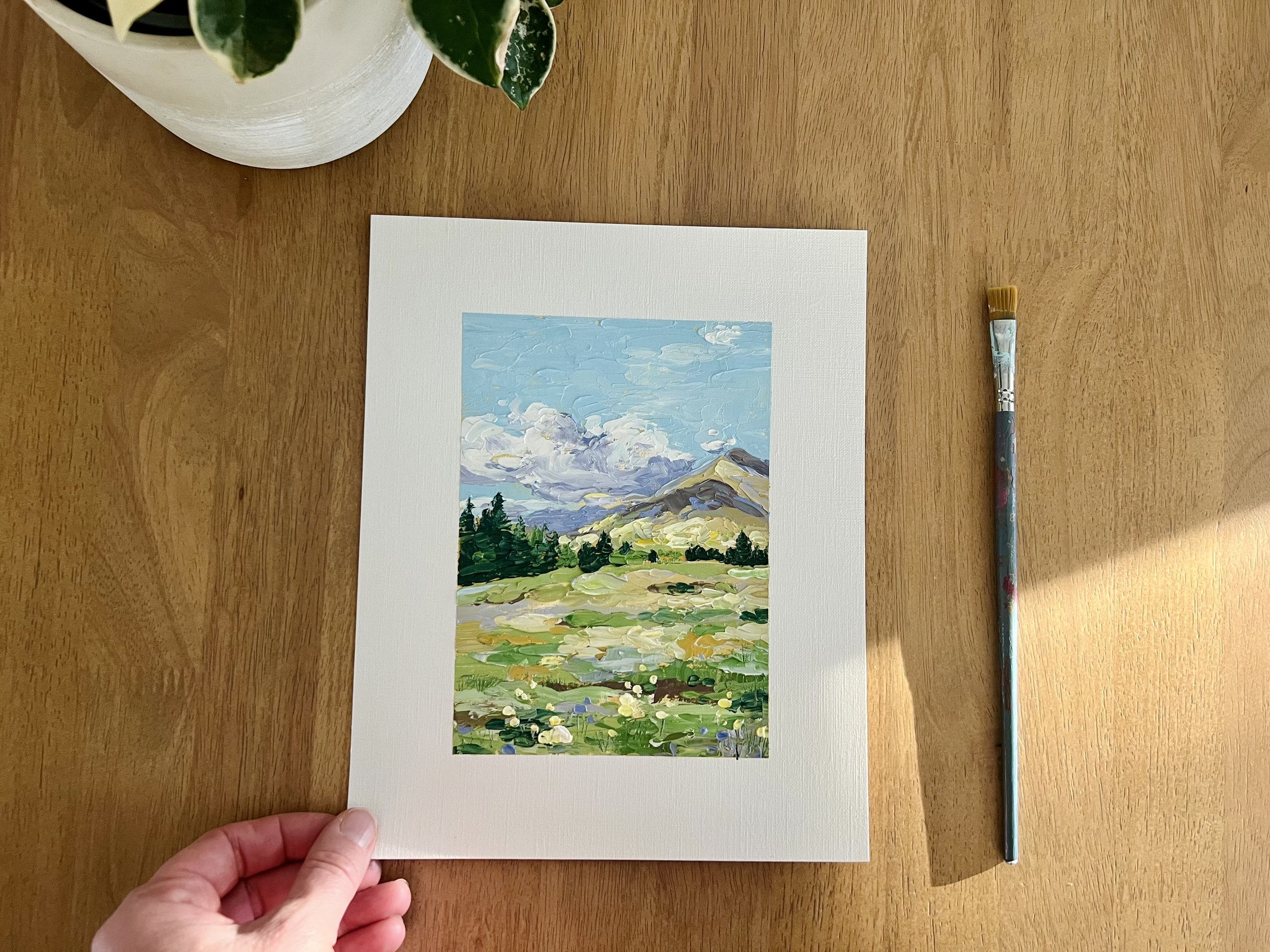 Grand County Painting | 5x7 Original Oil Painting on Paper