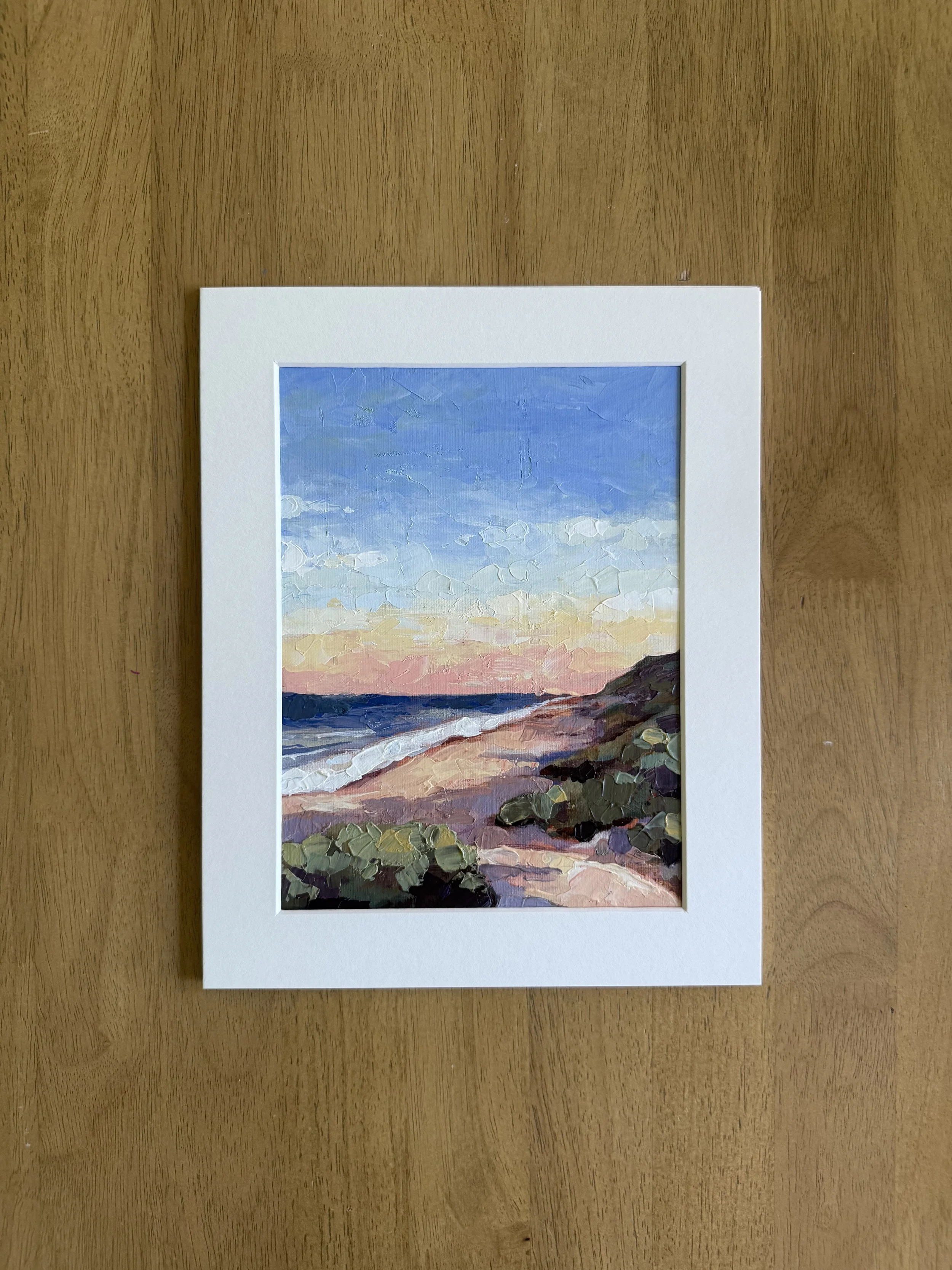 Newport Beach - 1000 Steps | Matted Original Painting