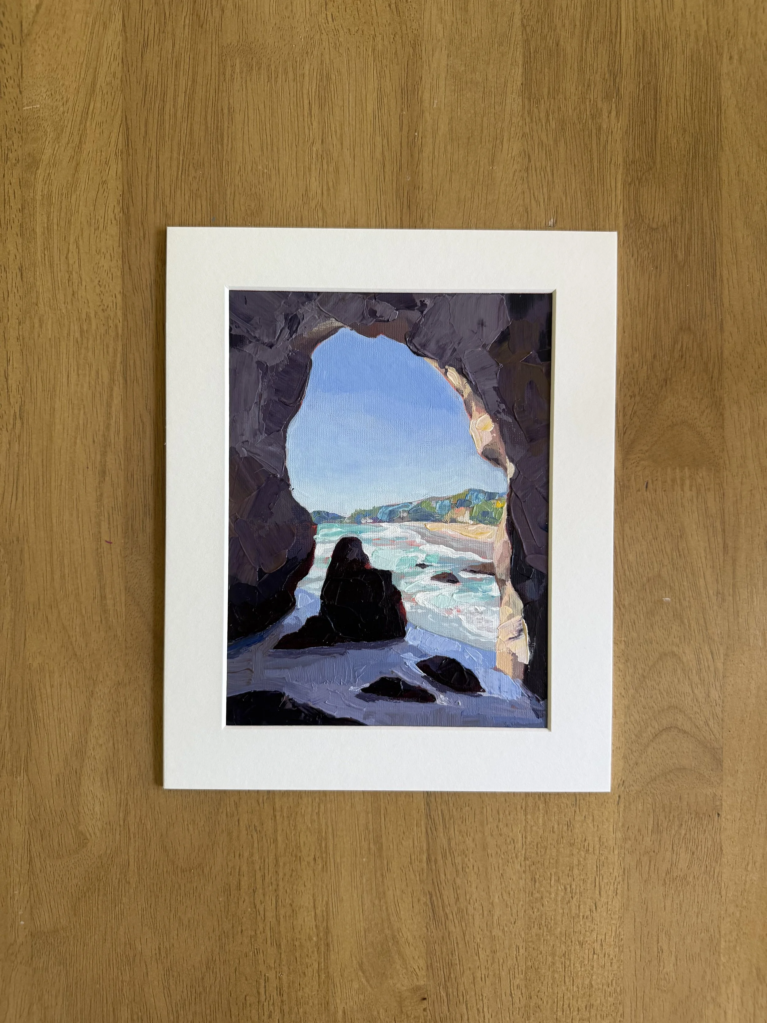 Laguna Beach - 1000 Steps | Matted Original Painting