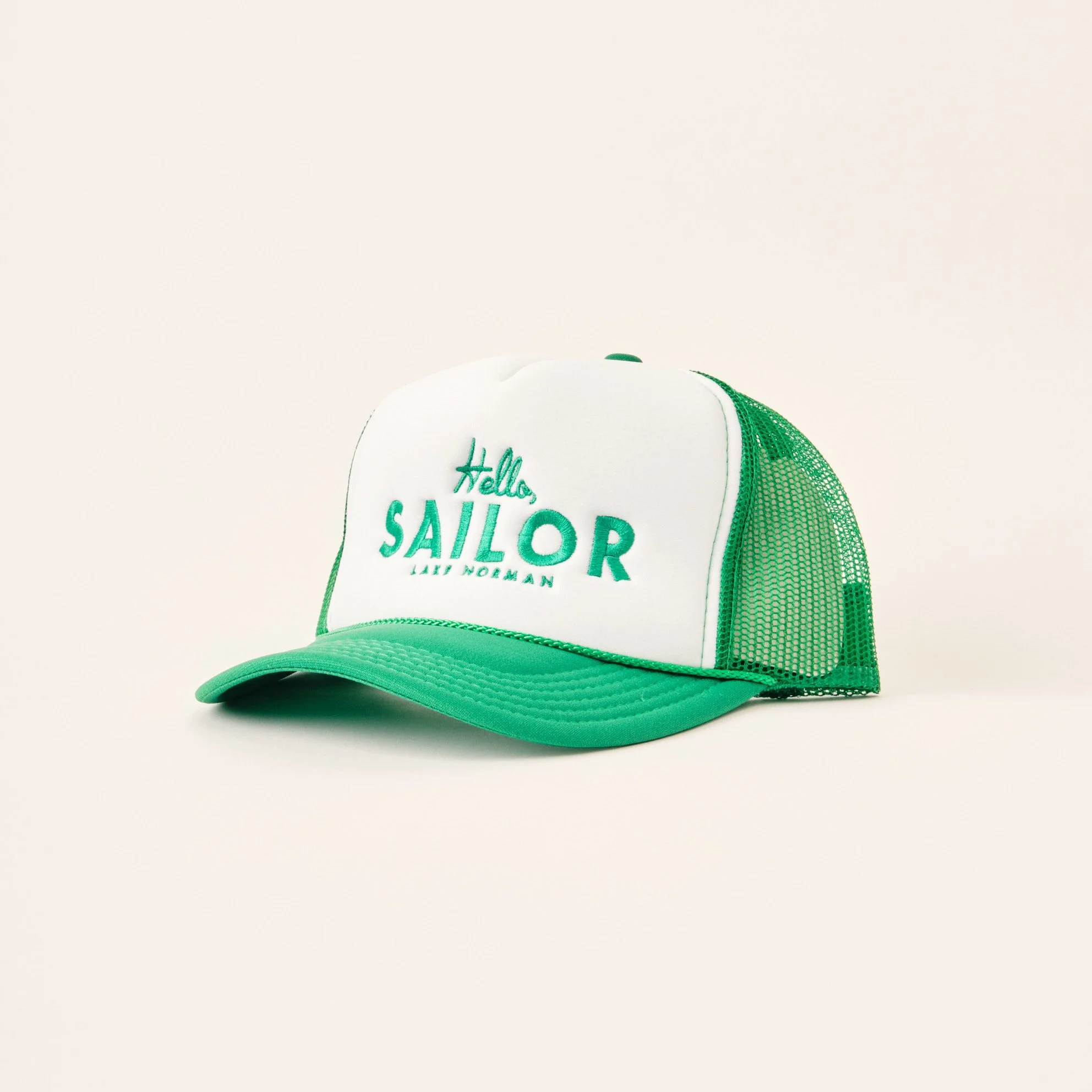 Trucker Hat Lime — Hello, Sailor