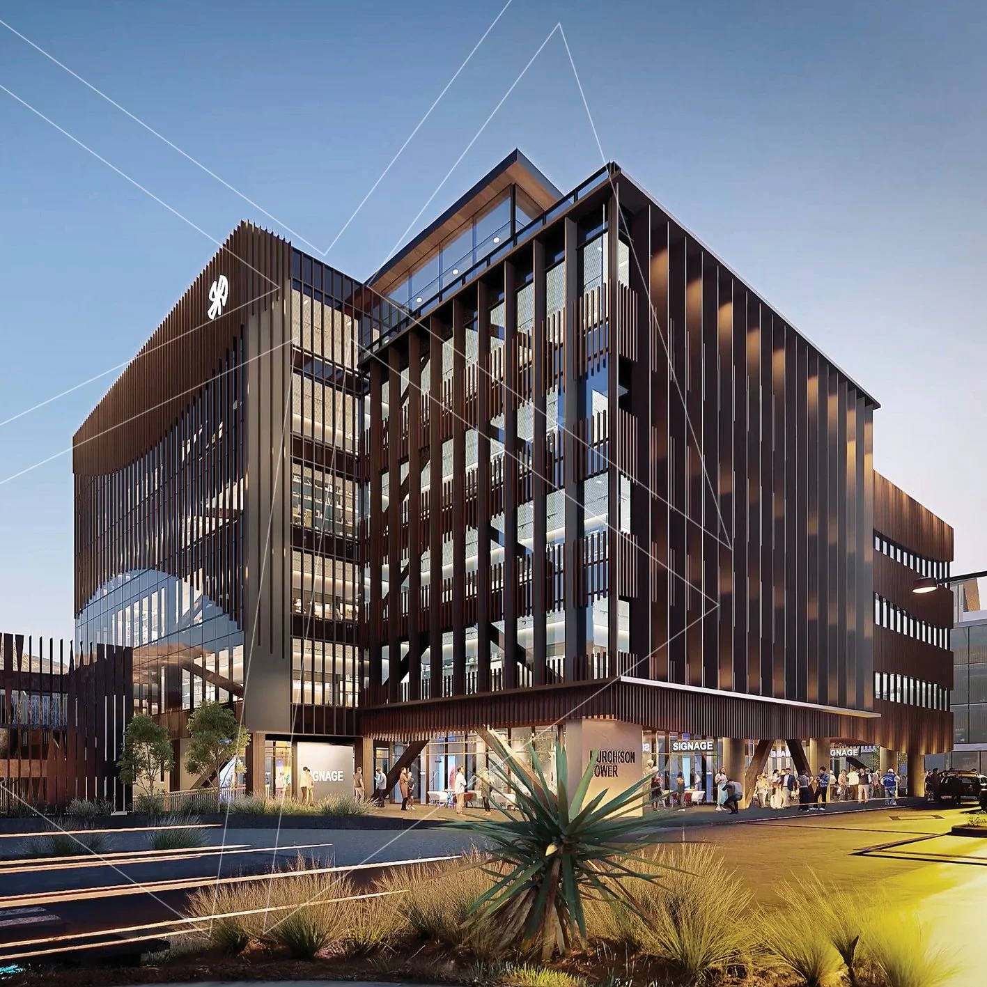 FiveMile premium office + retail building.