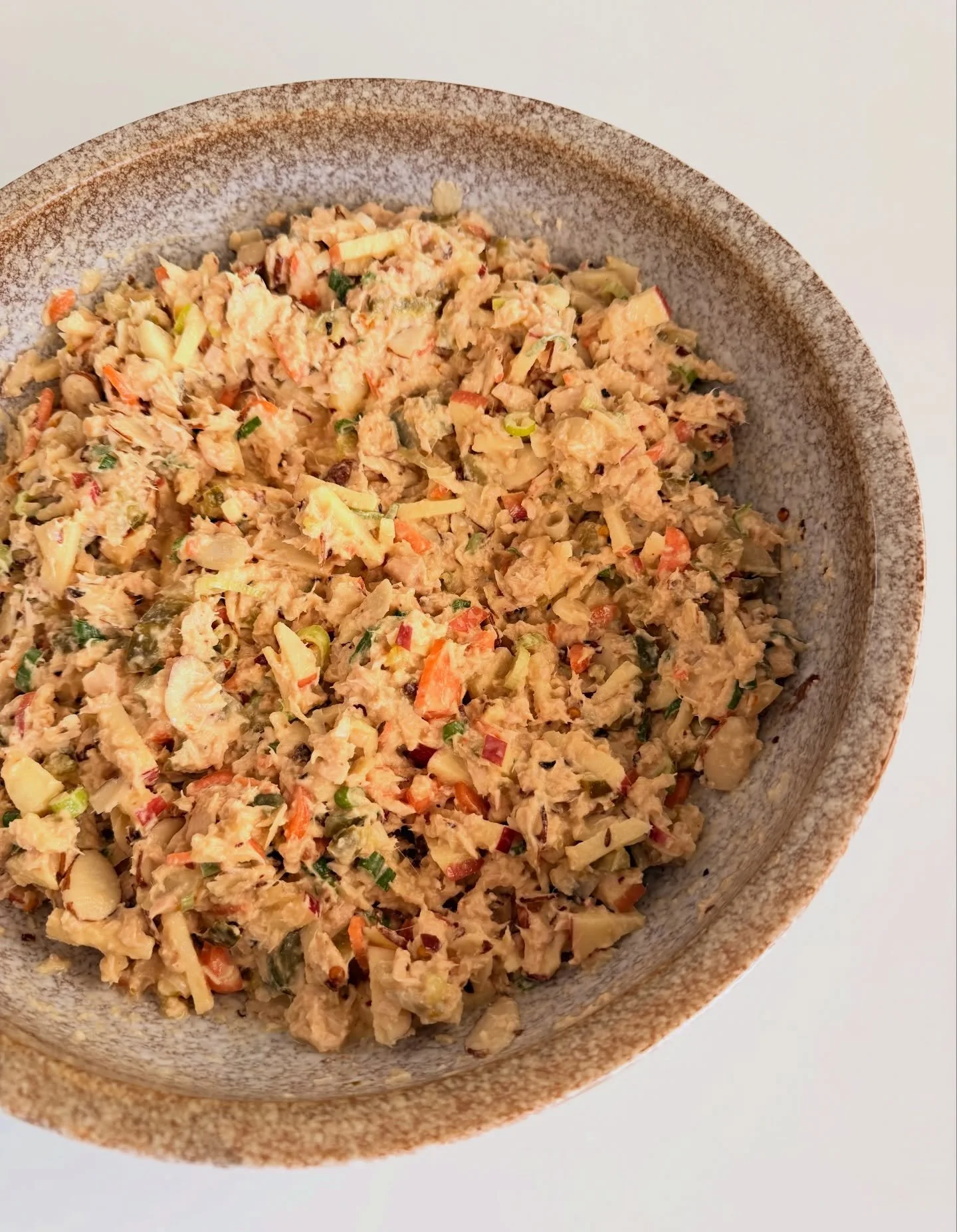 one of my favorite parts of coming home from a trip is getting back to my favorite DELICIOUS &amp; NUTRITIOUS meals! this tuna salad was absolute perfection &amp; made with all items I had on hand, before the post travel restock (even though my son c