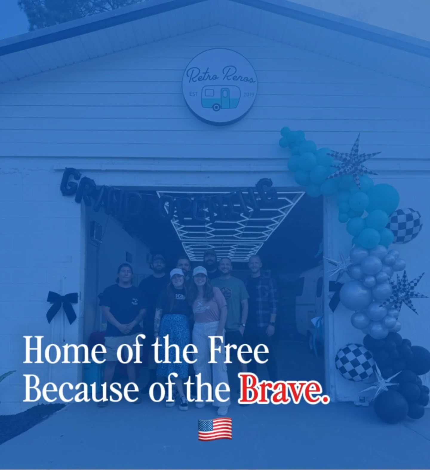 Remembering and honoring those who made our freedom possible, not just today but everyday. 🇺🇸 
Happy Memorial Day from Retro Renos ❤️🤍💙 
#memorialday #thankyou #homeofthefreebecauseofthebrave