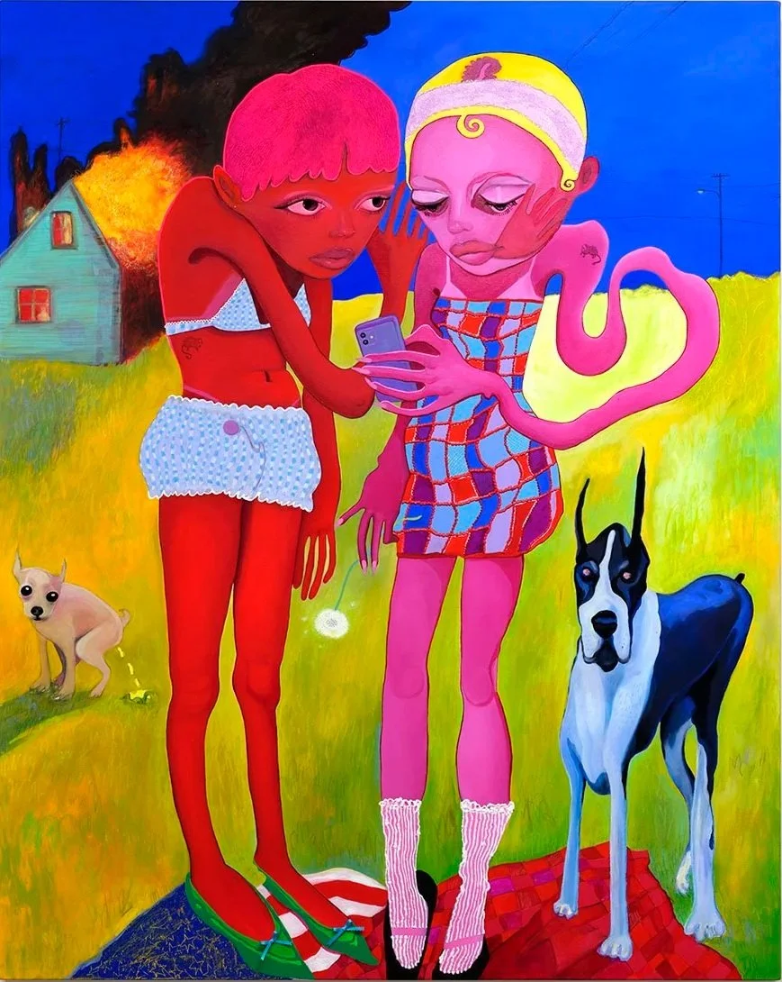"Me & Pookie" 
Size: 10.75x14 inches
Paper: Fine art giclée
Edition: Hand Signed | Limited edition
Price: $65.00