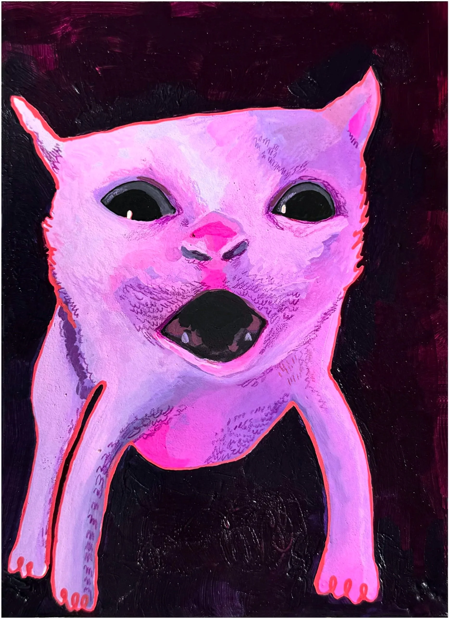 "Ah Hell Nahh" 
Size: 6x8 inches
Paper: Fine art giclée
Edition: Hand Signed | Limited edition
Price: $35.00
