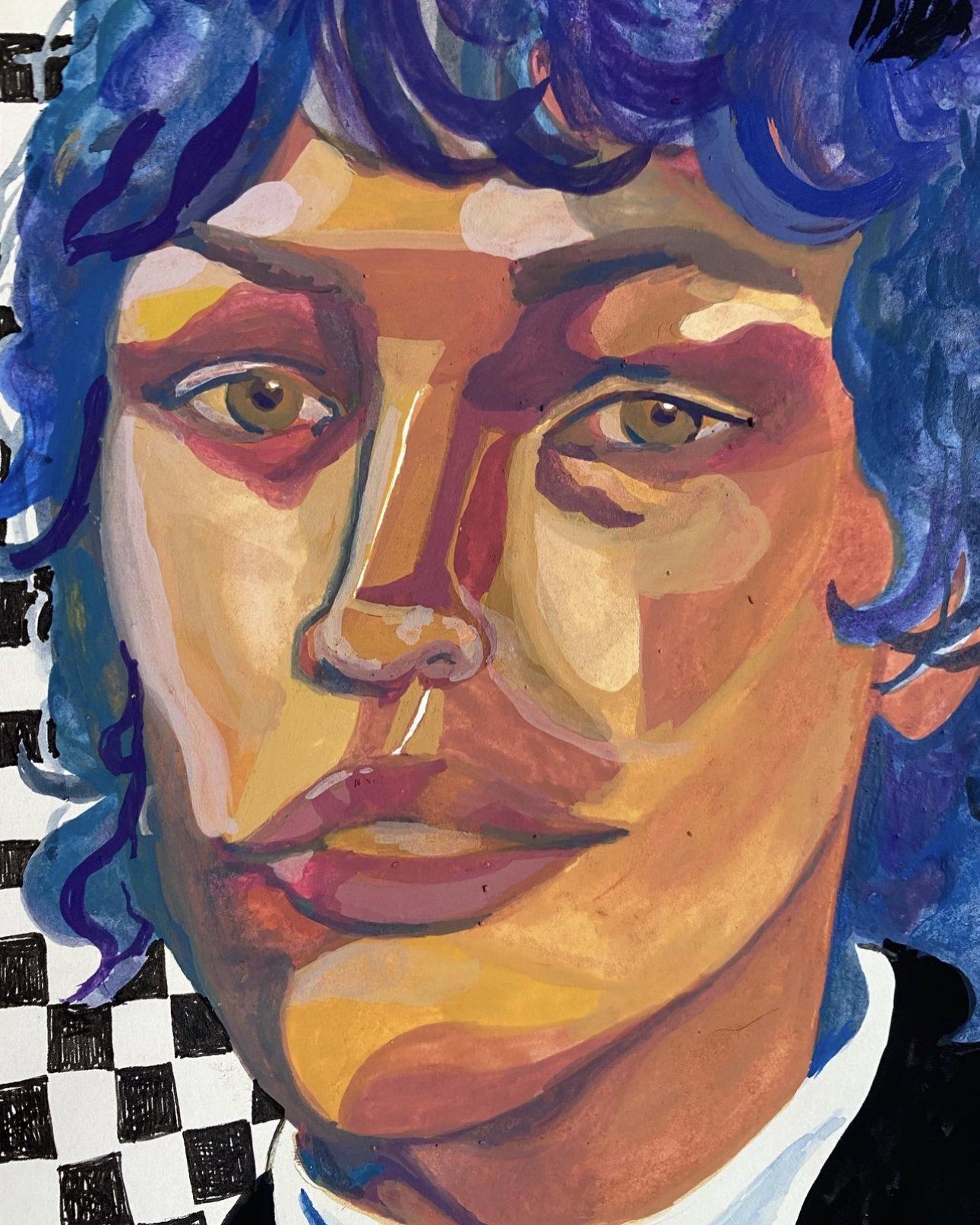 "Untitled", 2022, gouache study on paper