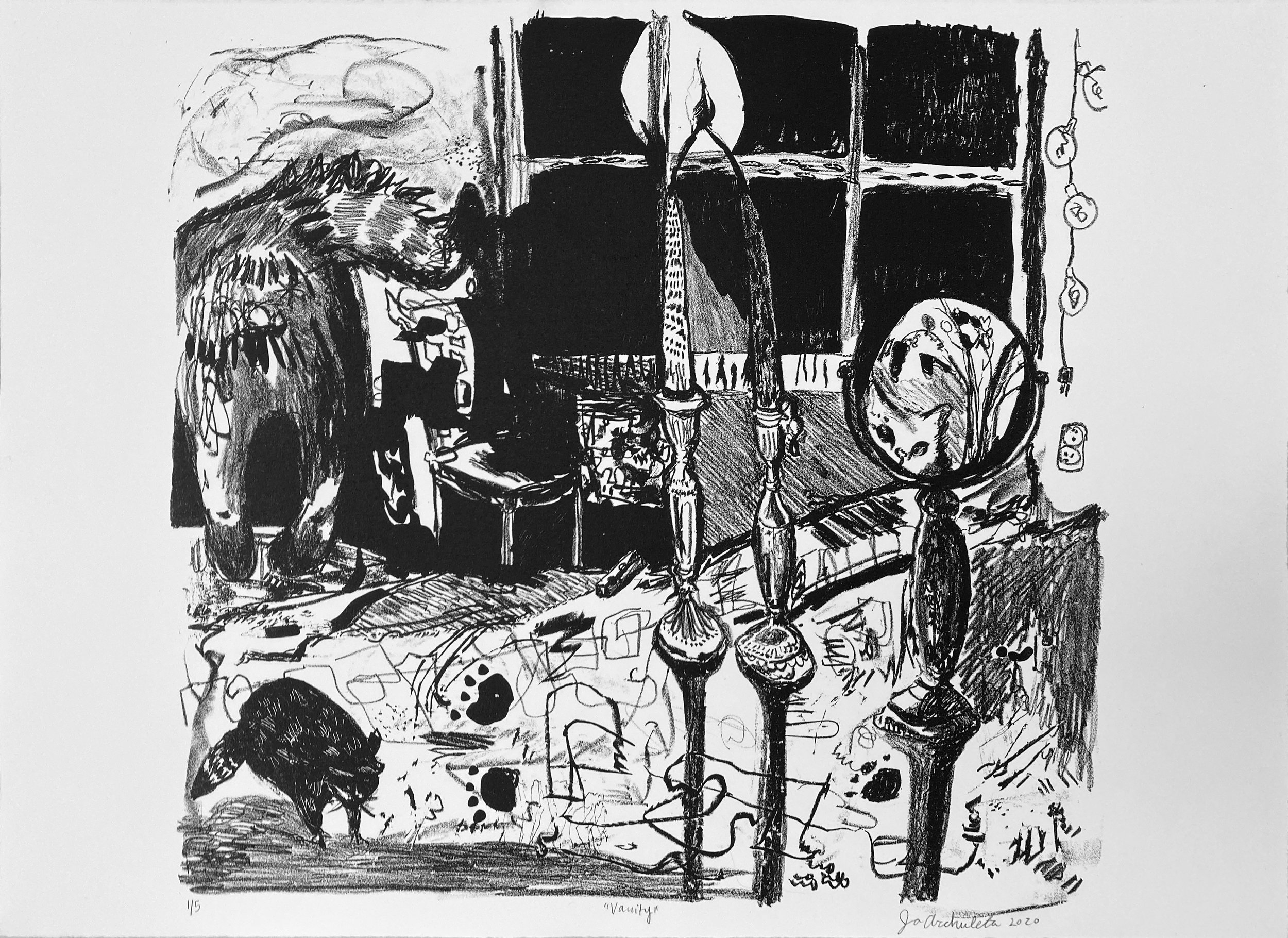 "Vanity", 2020, Lithograph
