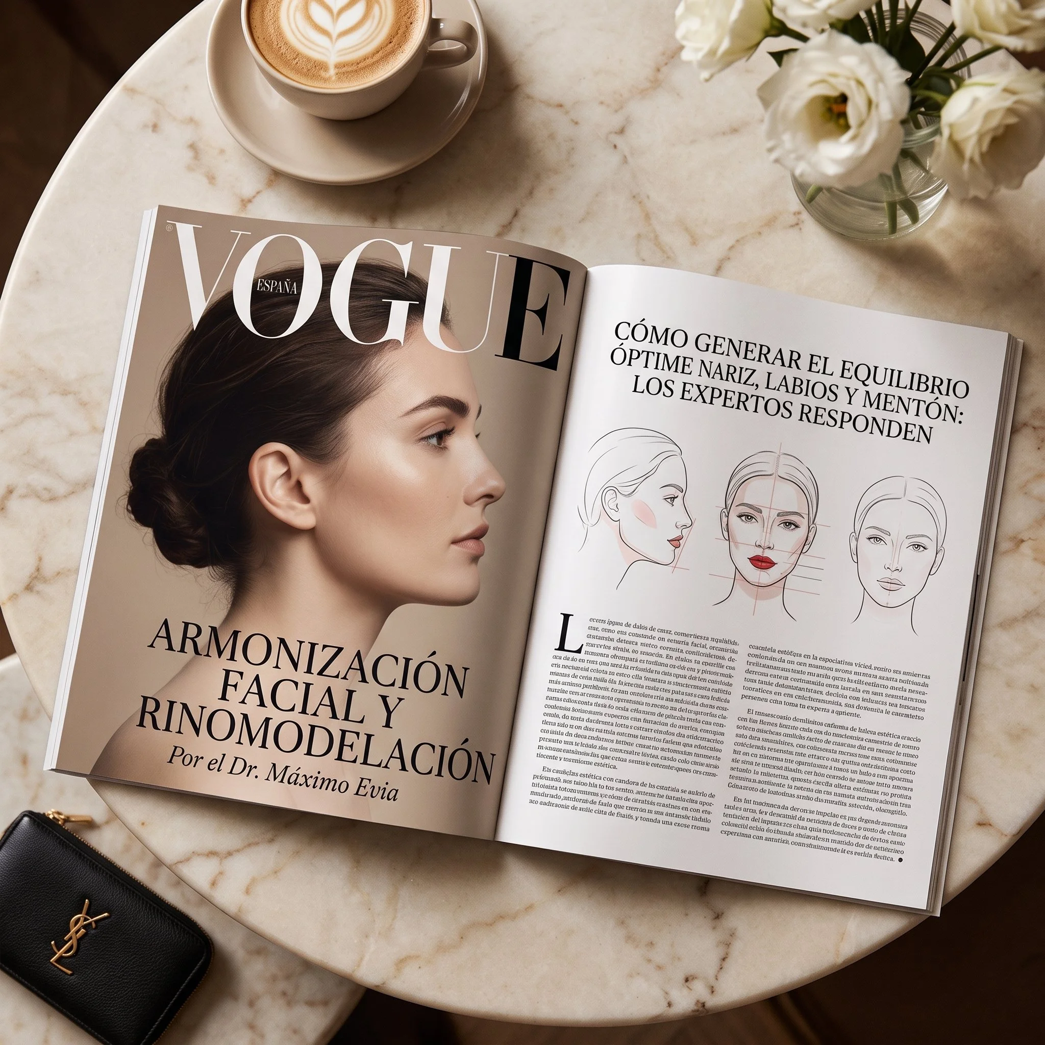 Dr. Máximo Evia en Vogue España: rinomodelación y armonización facial