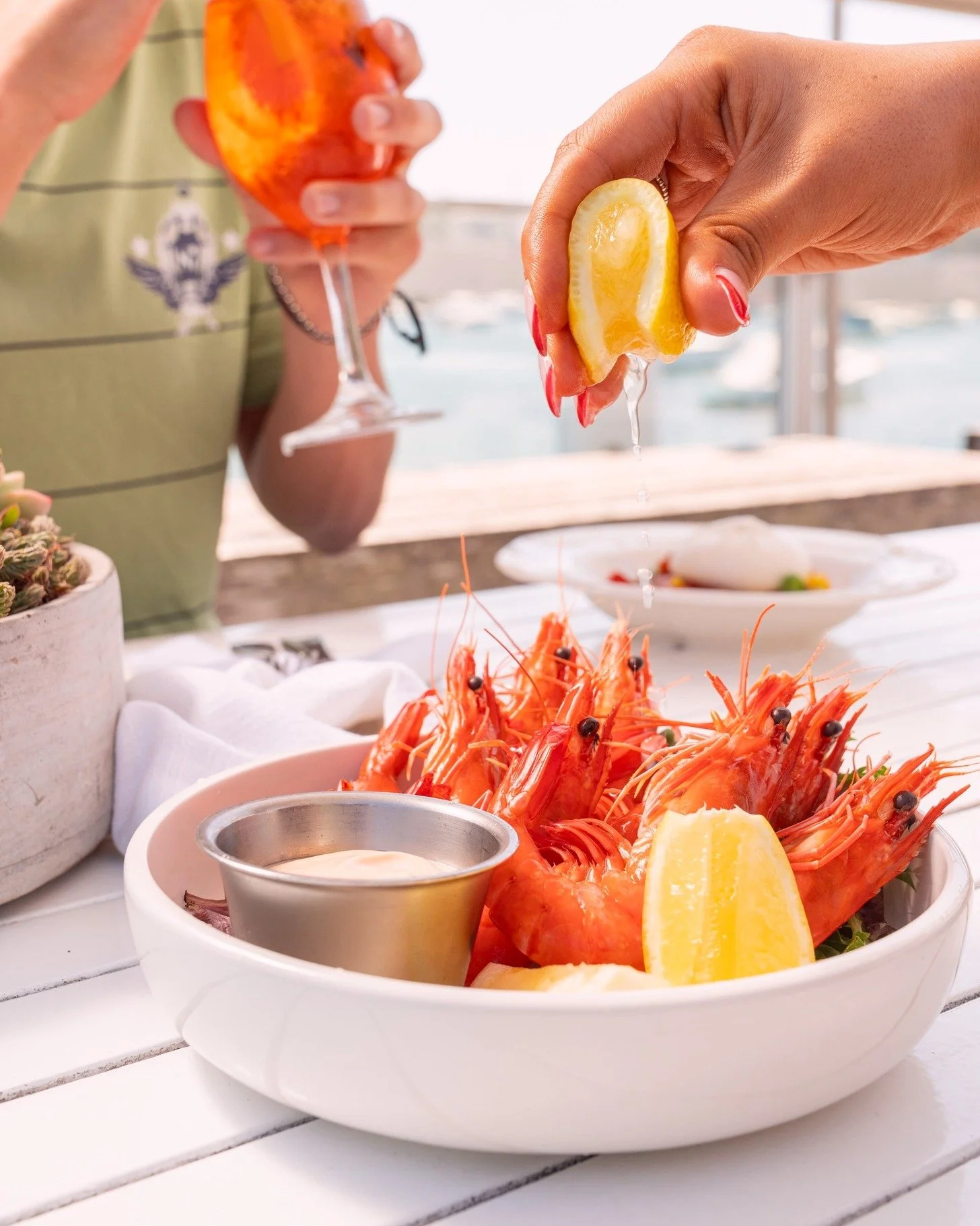 There&rsquo;s nothing like a bowl of icy-cold prawns, fresh, zesty and made for long lunches by the water. Add a squeeze of lemon, a touch of seafood sauce, and your favourite spritz or a crisp glass of Prosecco. That&rsquo;s spring on a plate.
See y