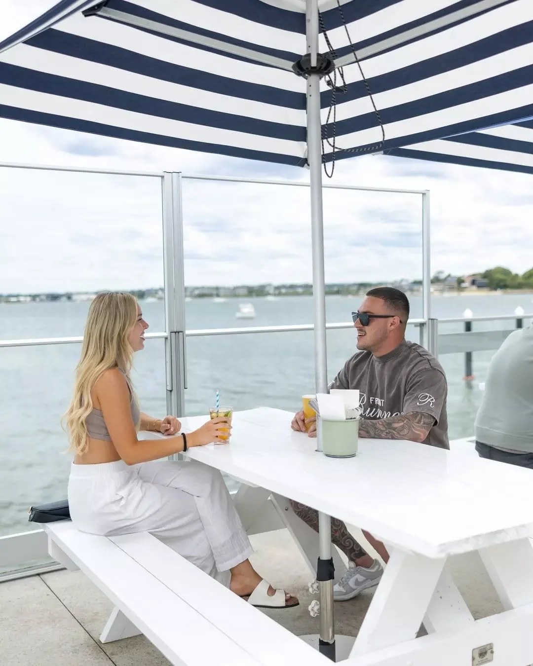 Umbrella up, drinks down, and the Georges River right in front of you.

This is what a weekday catch-up should look like: casual, coastal, and completely unhurried.

Grab a table, bring your better half, and let the breeze do the rest.
Just drop by a