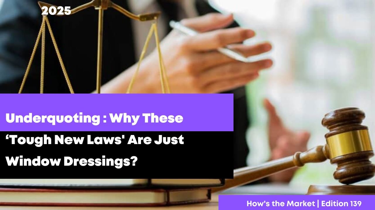 Underquoting : Why These ‘Tough New Laws' Are Just Window Dressings?
