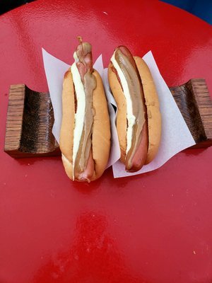 Icelandic hot dog at Bæjarins Beztu Pylsur in Reykjavik