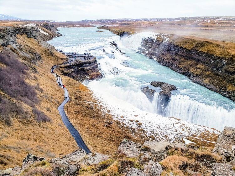 Gulfoss Waterfall in Iceland