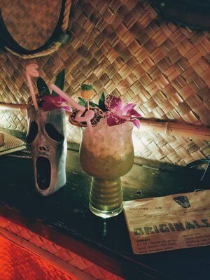 Cocktails at Bootlegger Tiki in Palm Springs