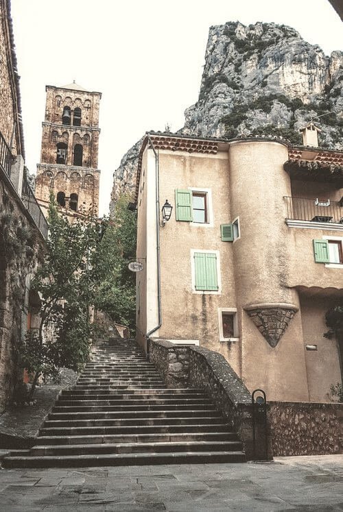 Charming town of Moustiers in France