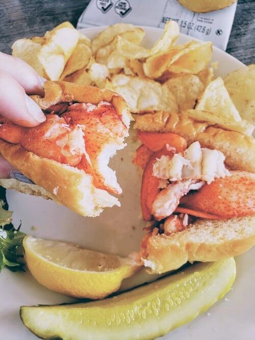 Lobster Roll at The Lobster Bar in Newport, Rhode Island
