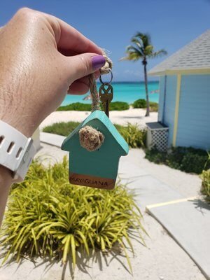 Room key at Paradise Bay Bahamas on Great Exuma