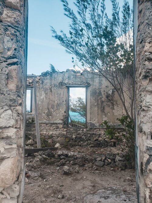 Old prison ruins on Great Exuma