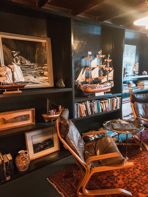 Sailing décor at Captain Whidbey Inn on Whidbey Island, Washington 