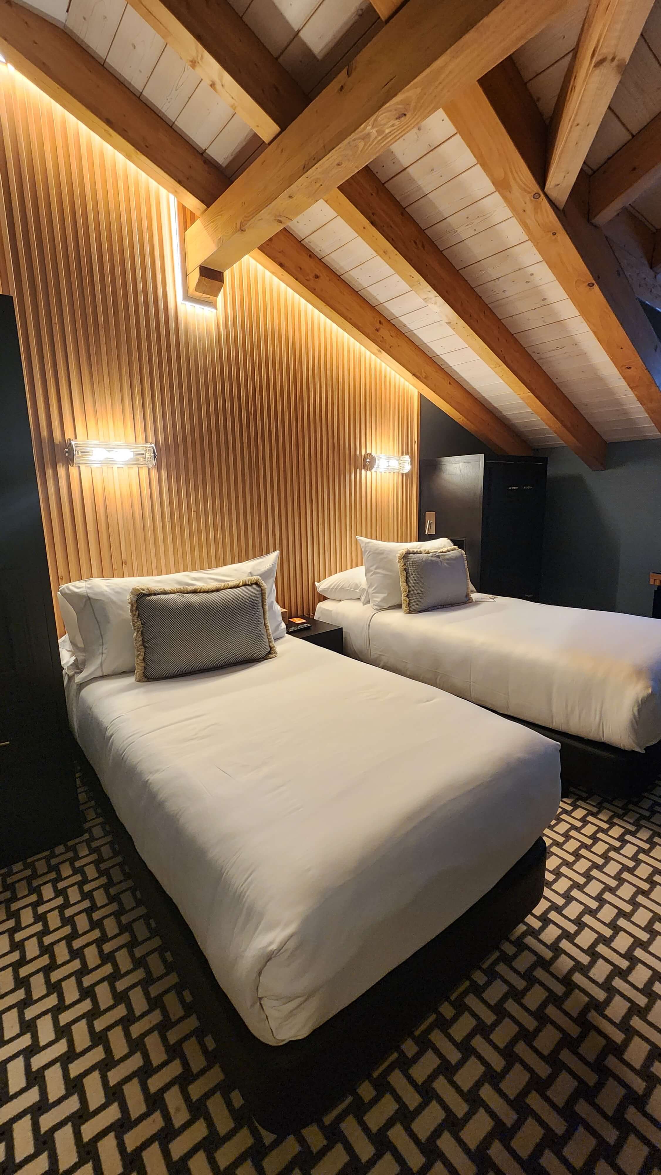 Penthouse room at Room Mate Alba Hotel Madrid