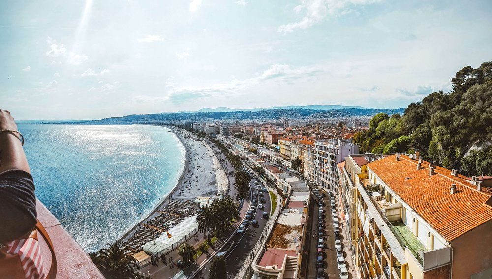 The Promenade des Anglais in Nice, France
