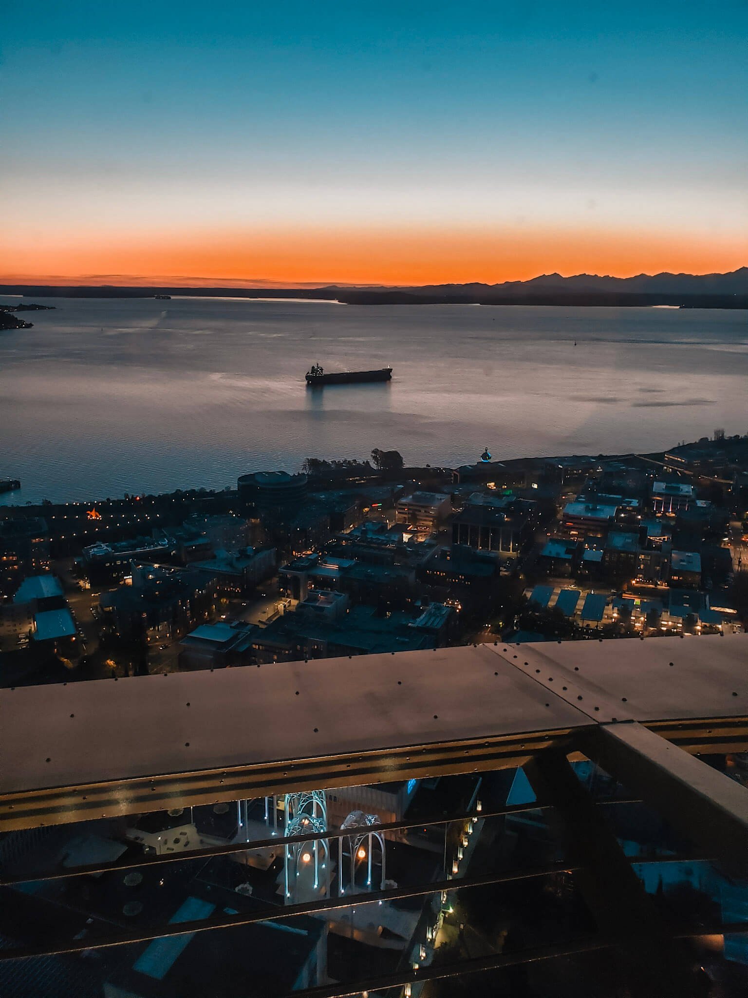 Sunset view from the Space Needle