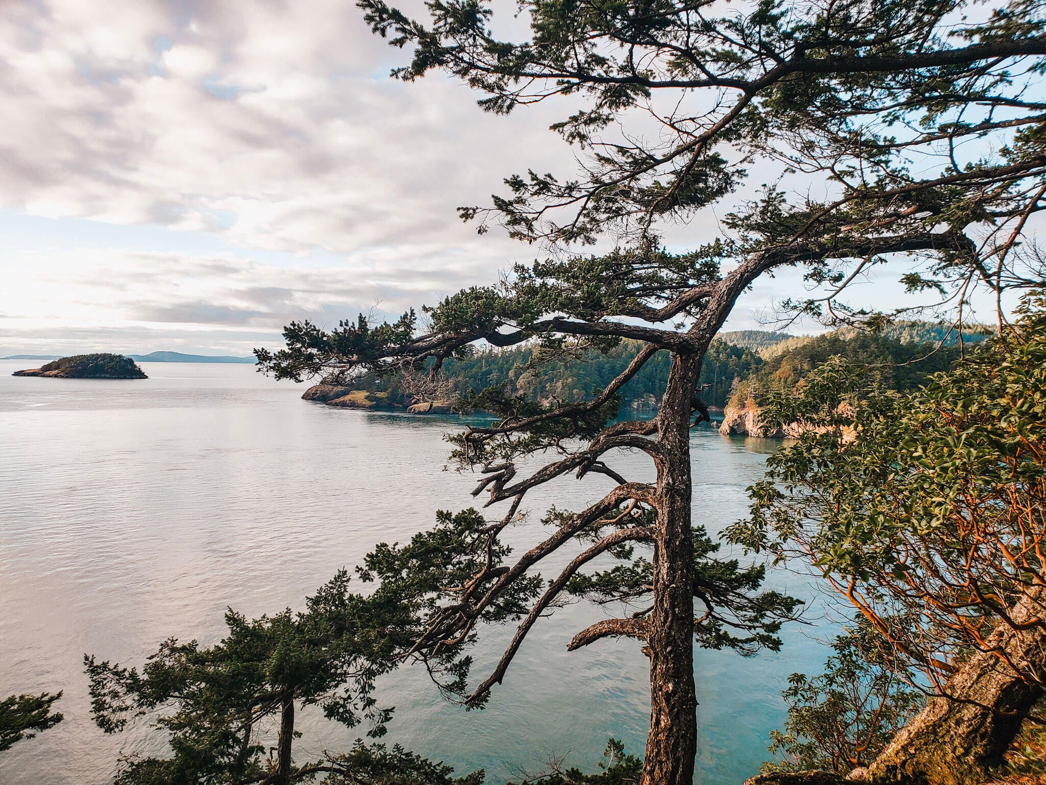 View from Deception Pass Bridge in Washington