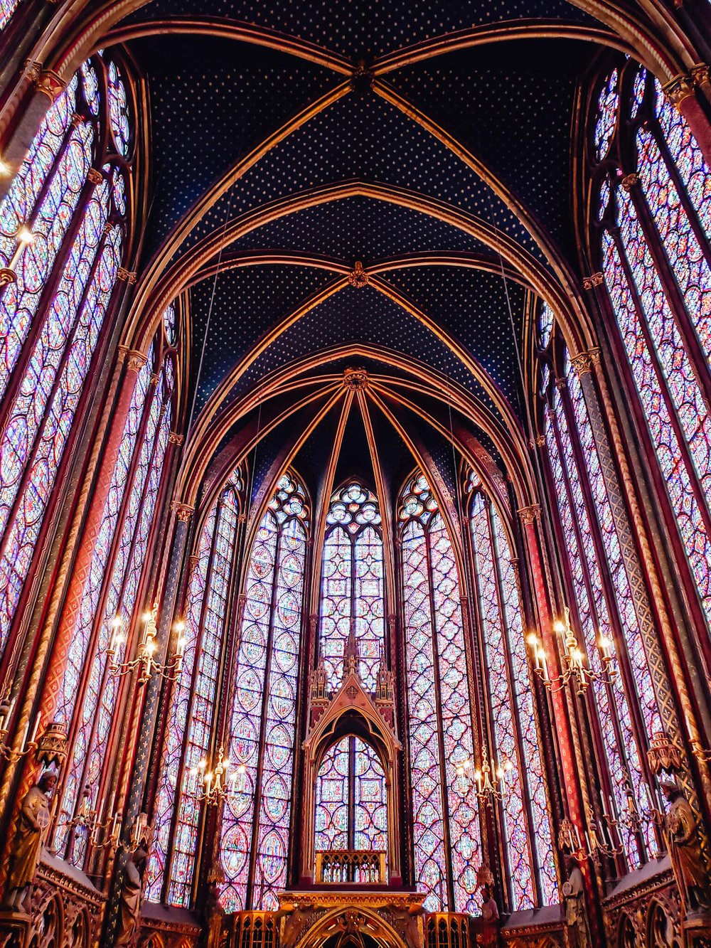 Stained Glass Inside Sainte-Chapelle