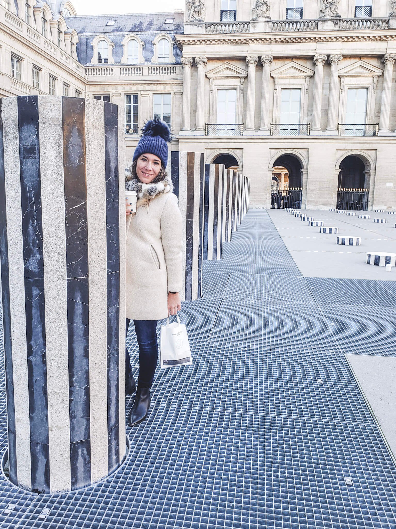 Striped Pillars at Palais Royal in Paris