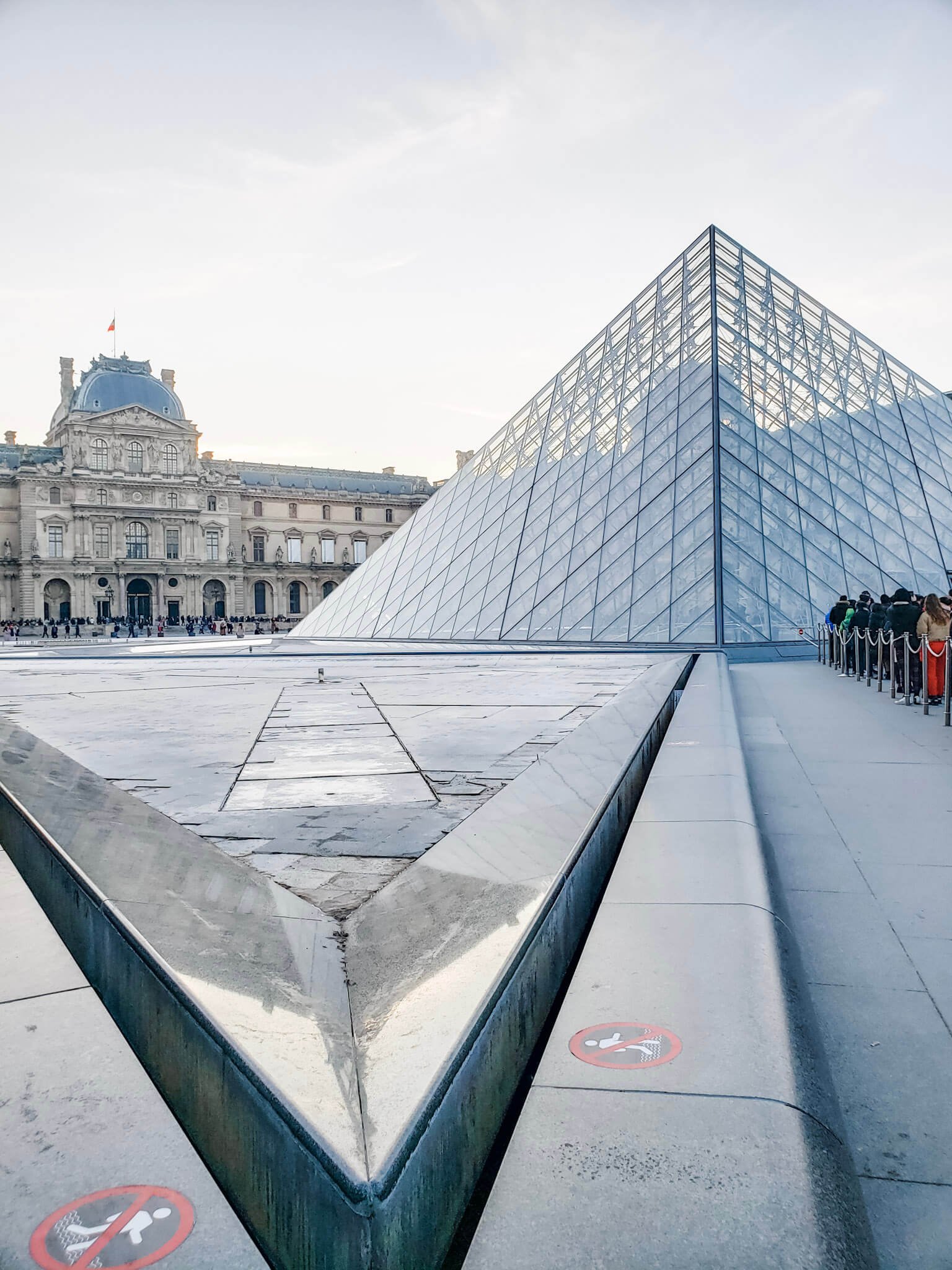 The Louvre Pyramid Entrance