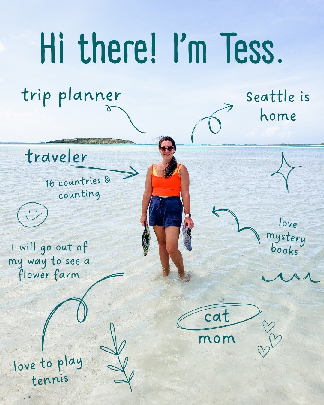 Hi new friends! I'm Tess, the face behind Traveling Tessie. 👋 

If you're tired of the same old tourist traps and dreaming of adventures beyond the beaten path, you're in the right place!

I started Traveling Tessie in 2019 to share my passion for t