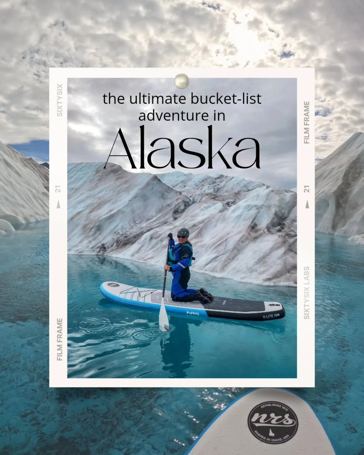 This was one of my most anticipated tours in Alaska &amp; it did not disappoint! 

Imagine flying over Alaska&rsquo;s mountains and landing right on a glacier&hellip; only to spend the afternoon paddleboarding across turquoise pools surrounded by ice